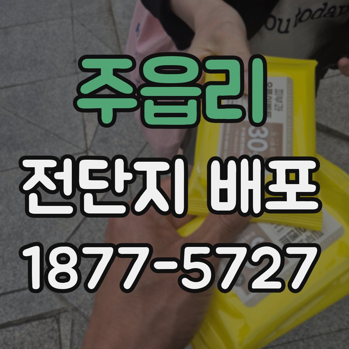 주읍리 전단지 배포