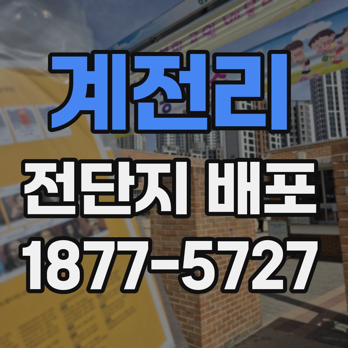 계전리 전단지 배포