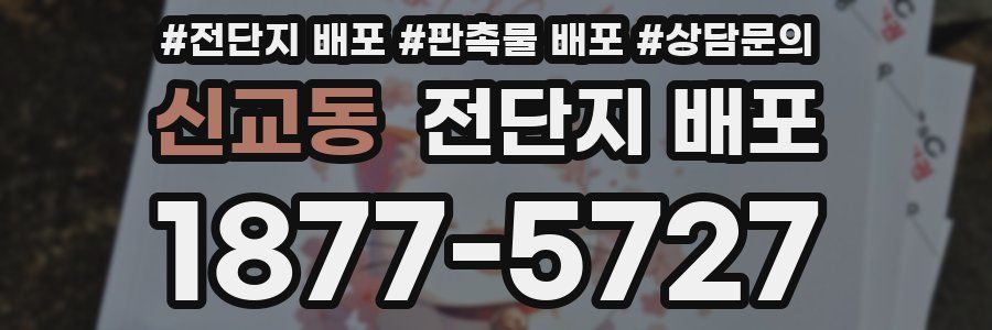 신교동 전단지 배포