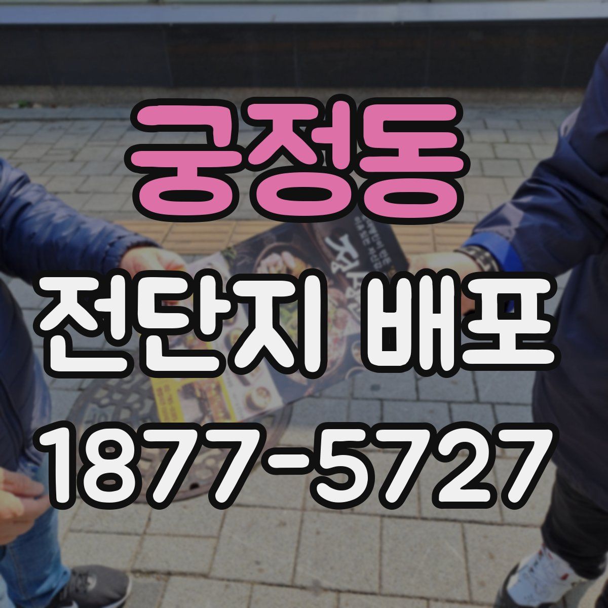 궁정동 전단지 배포
