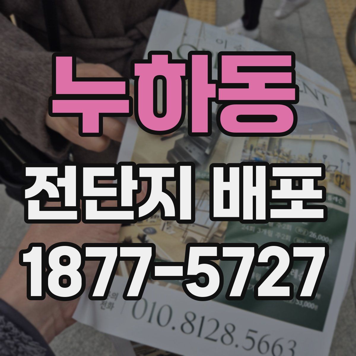 누하동 전단지 배포