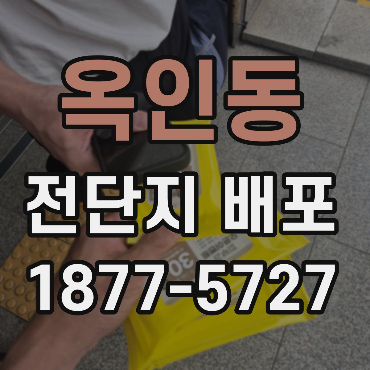 옥인동 전단지 배포