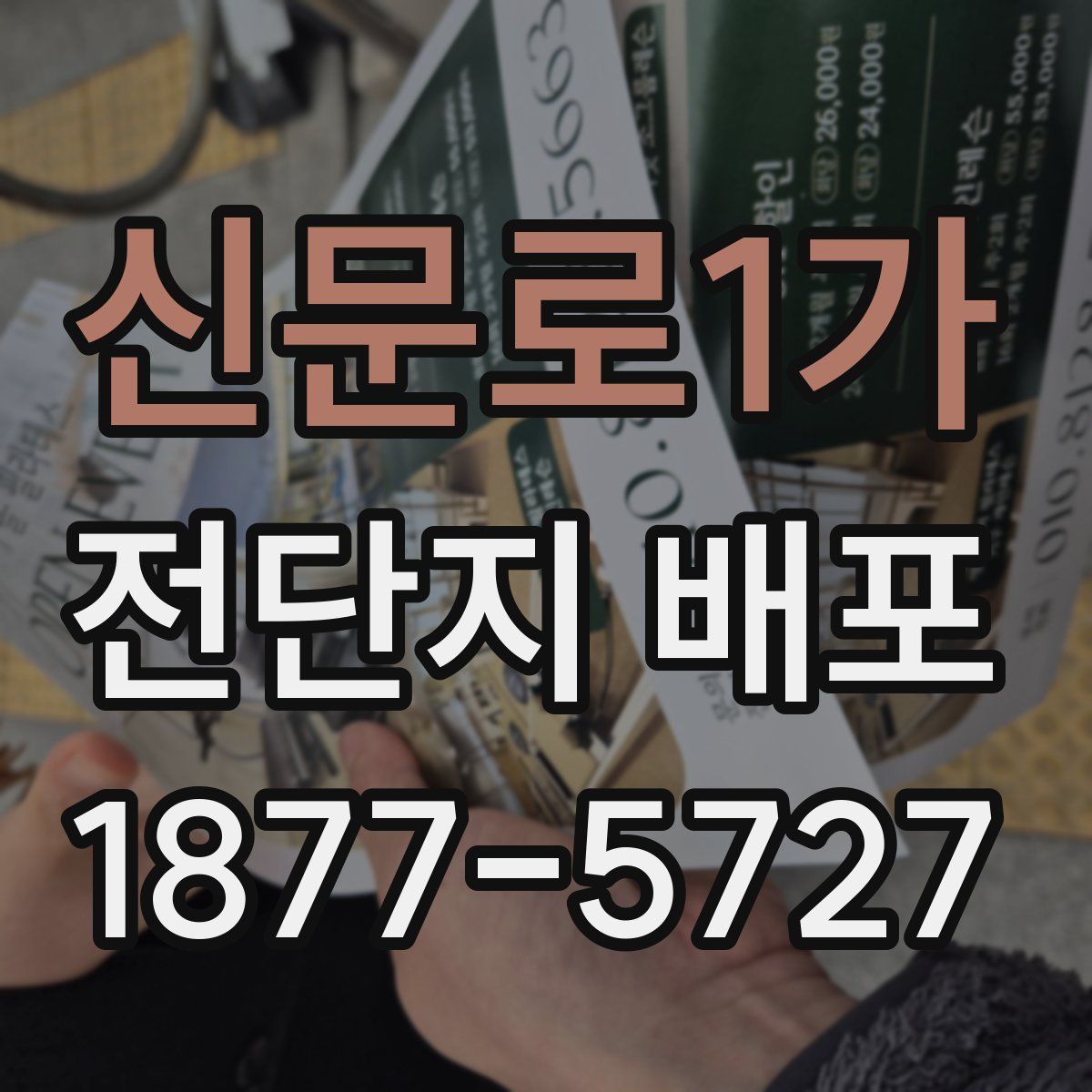 신문로1가 전단지 배포