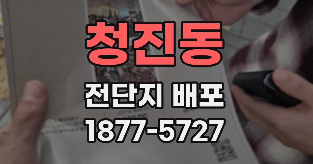 청진동 전단지 배포