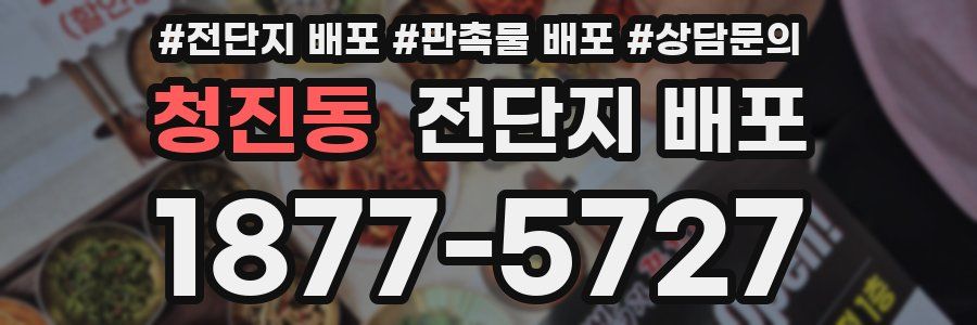 청진동 전단지 배포