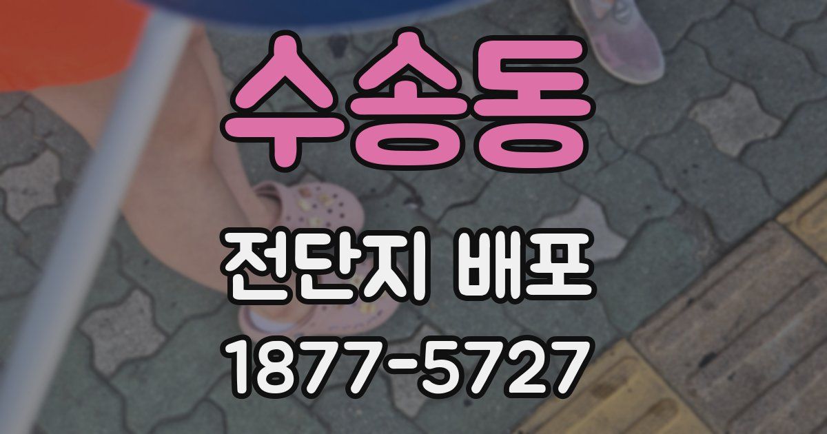 수송동 전단지 배포