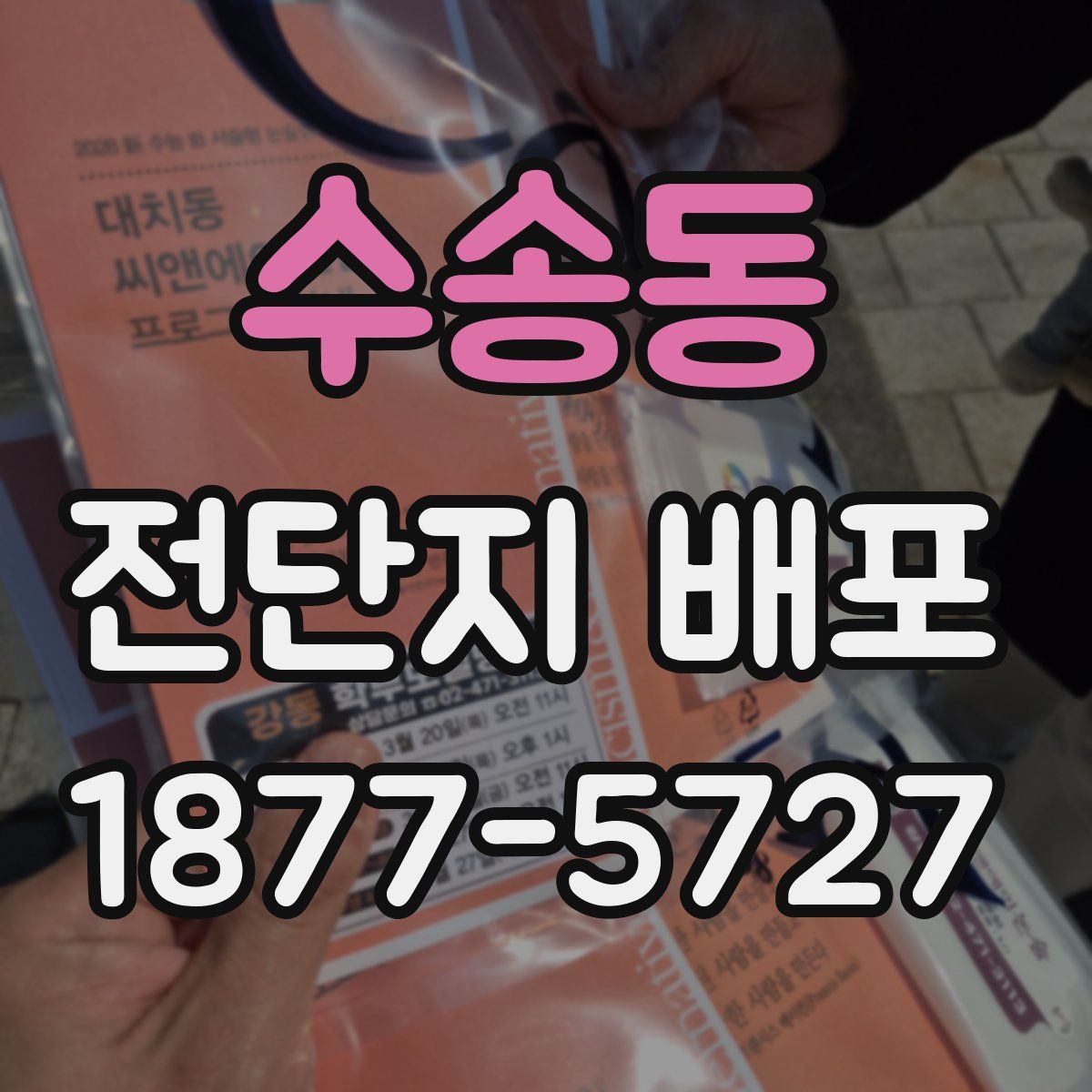수송동 전단지 배포