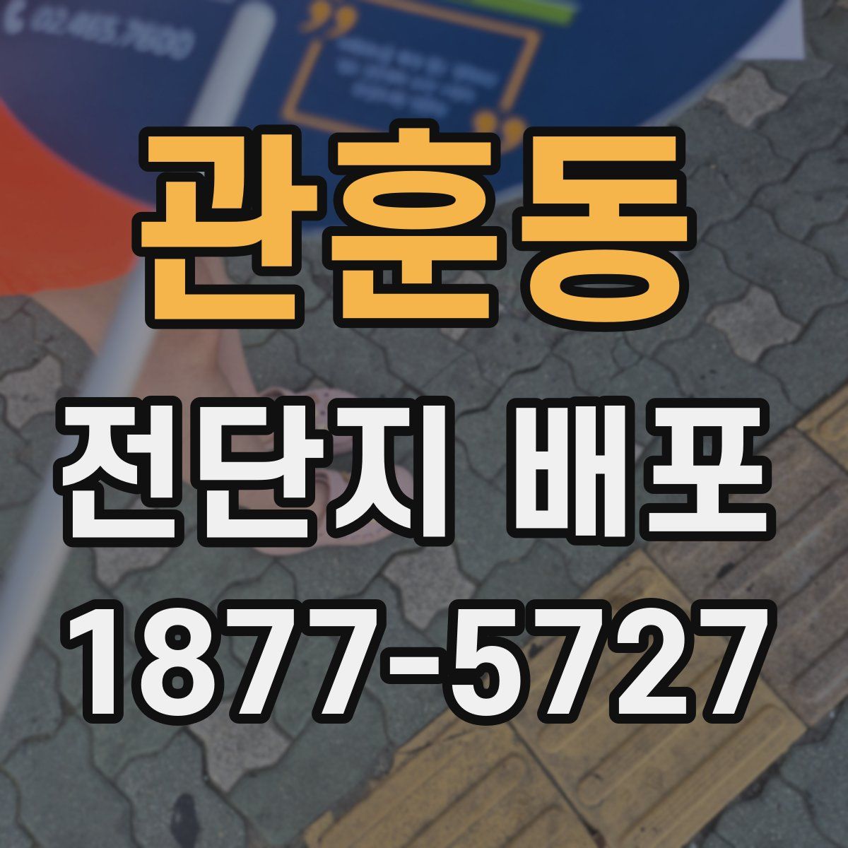 관훈동 전단지 배포