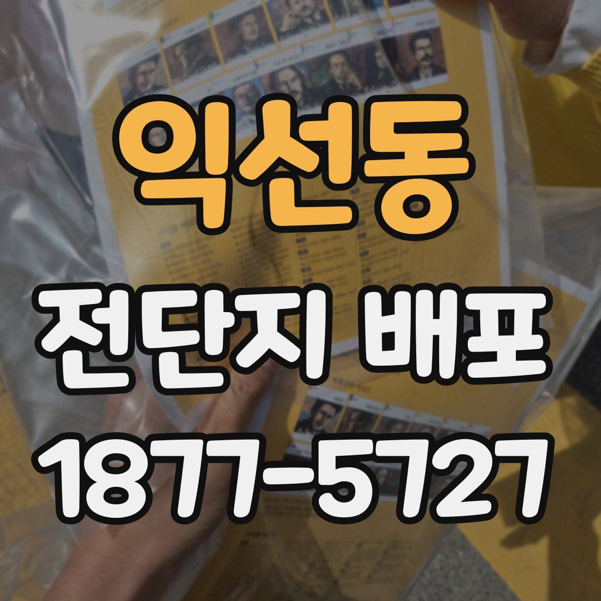 익선동 전단지 배포