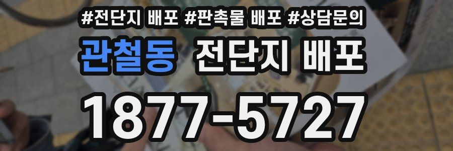 관철동 전단지 배포