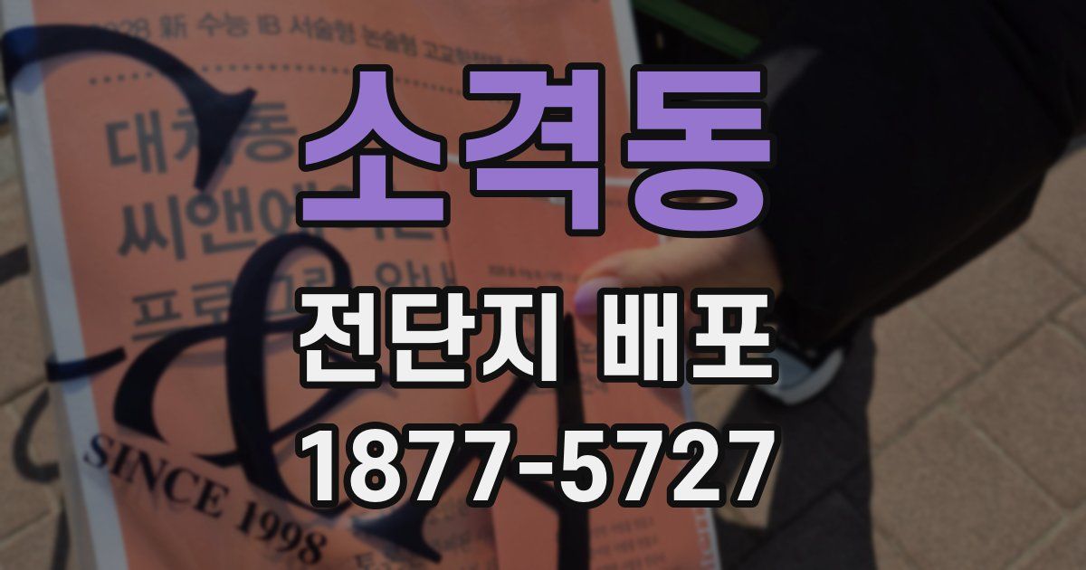 소격동 전단지 배포