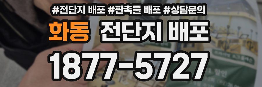 화동 전단지 배포