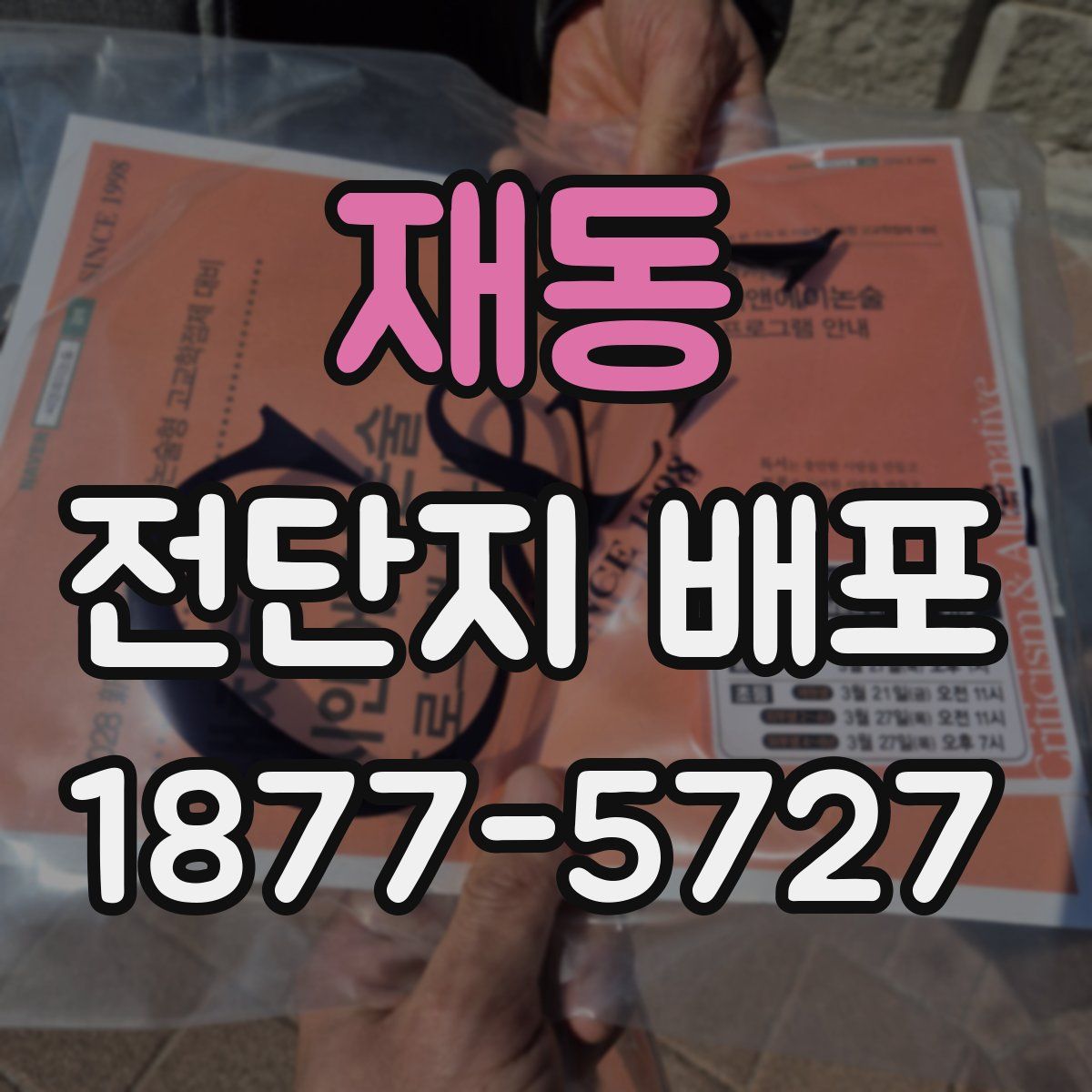 재동 전단지 배포