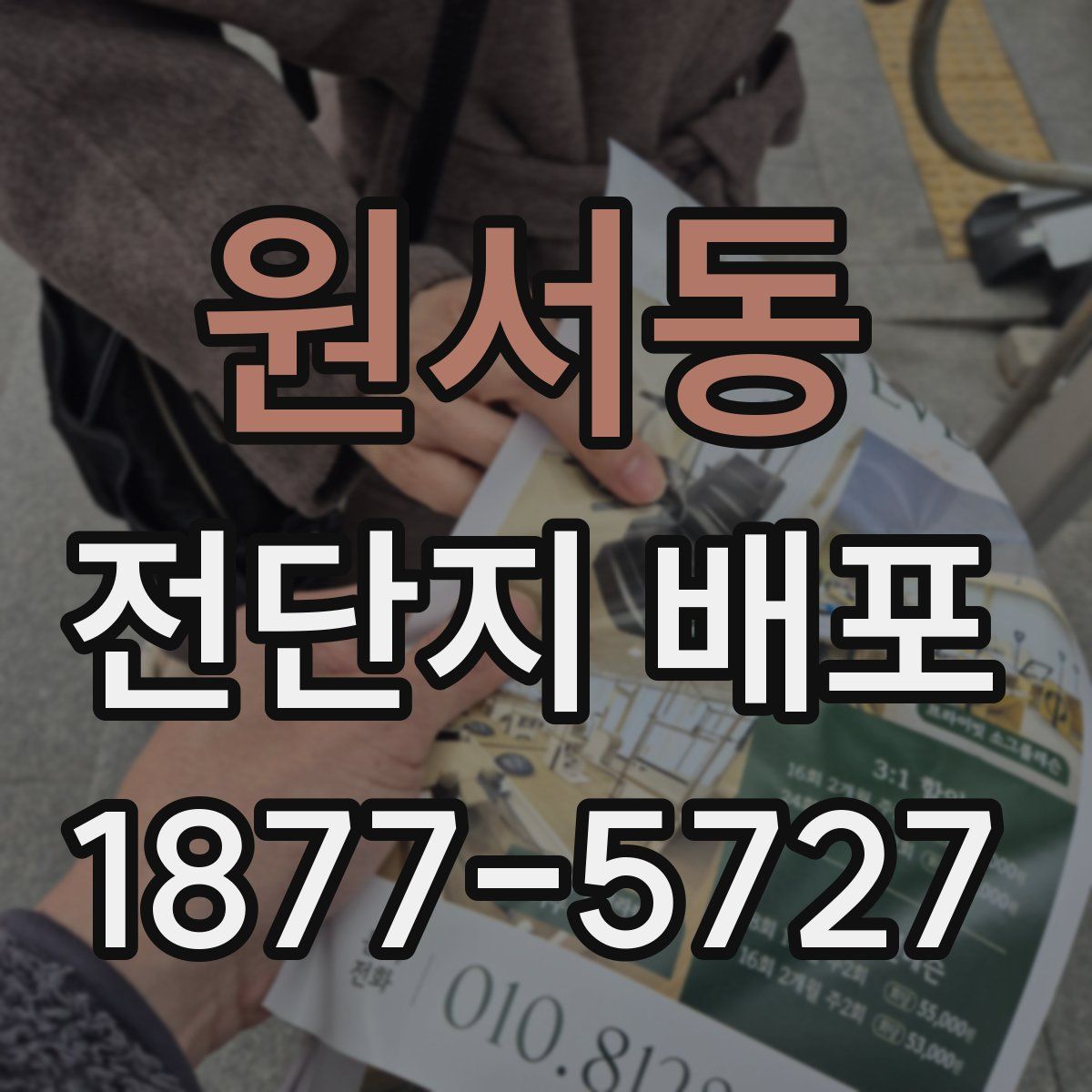 원서동 전단지 배포