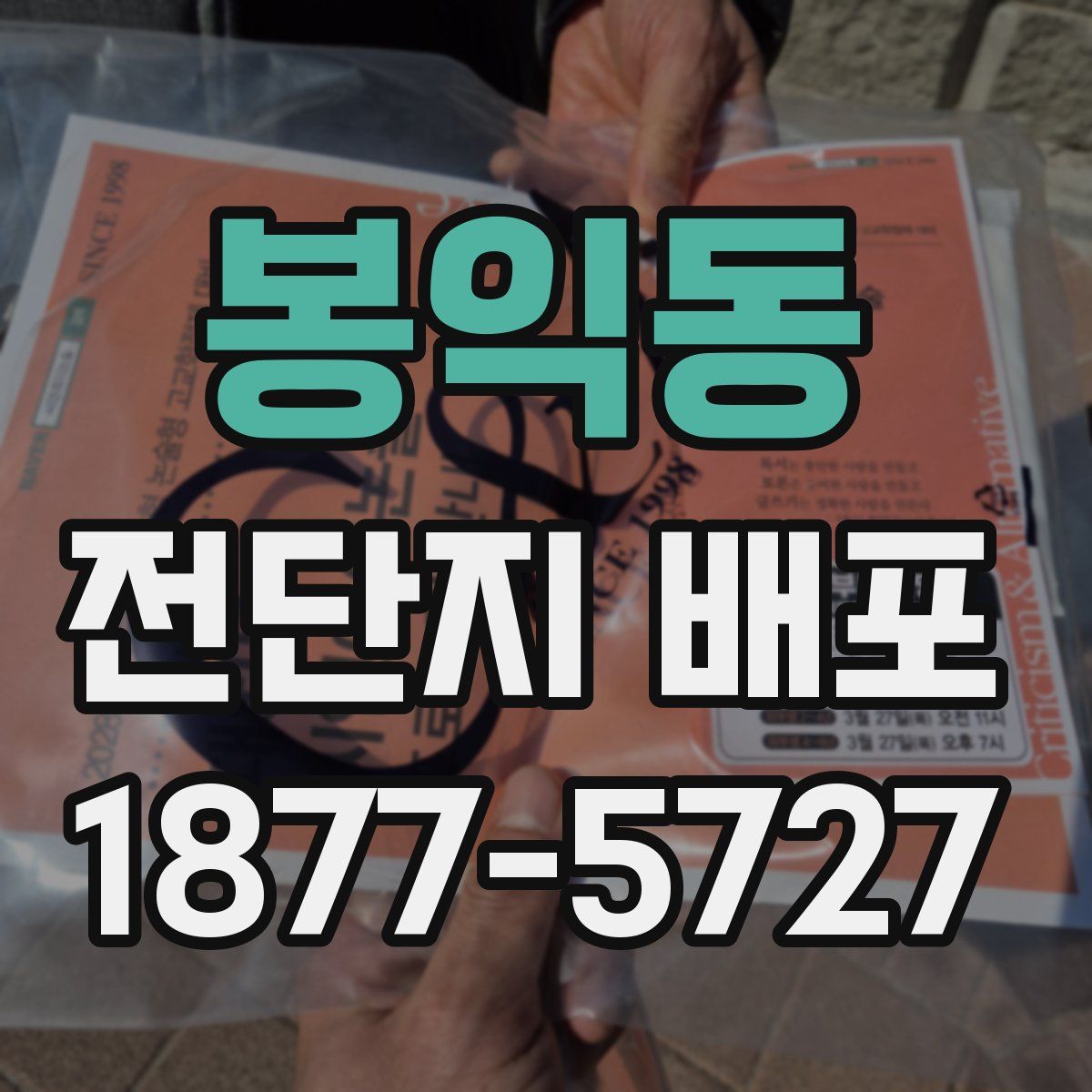 봉익동 전단지 배포