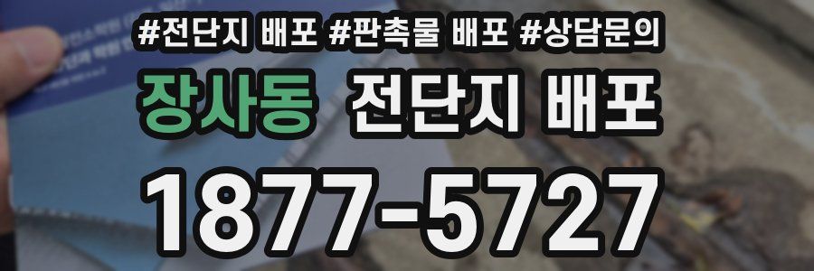 장사동 전단지 배포