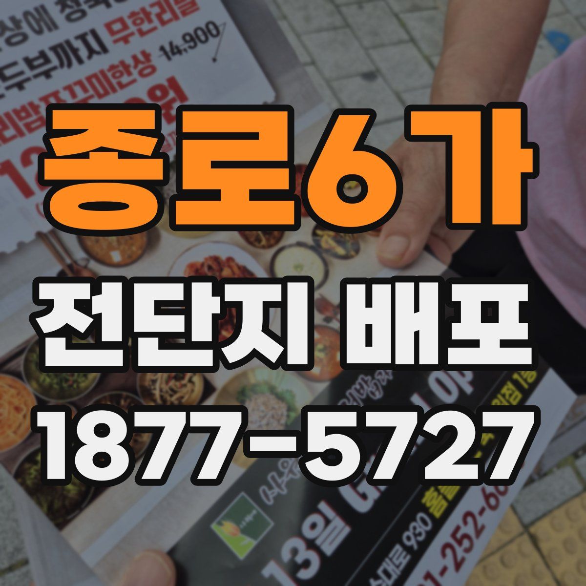 종로6가 전단지 배포