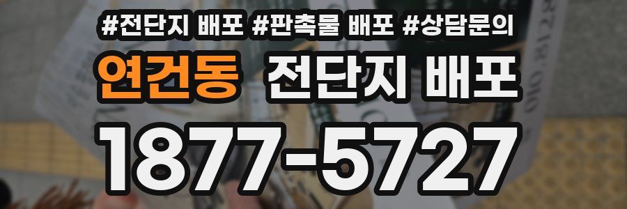 연건동 전단지 배포