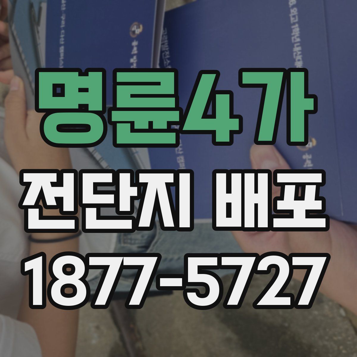 명륜4가 전단지 배포