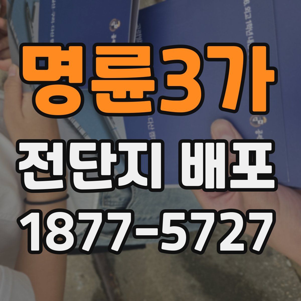 명륜3가 전단지 배포