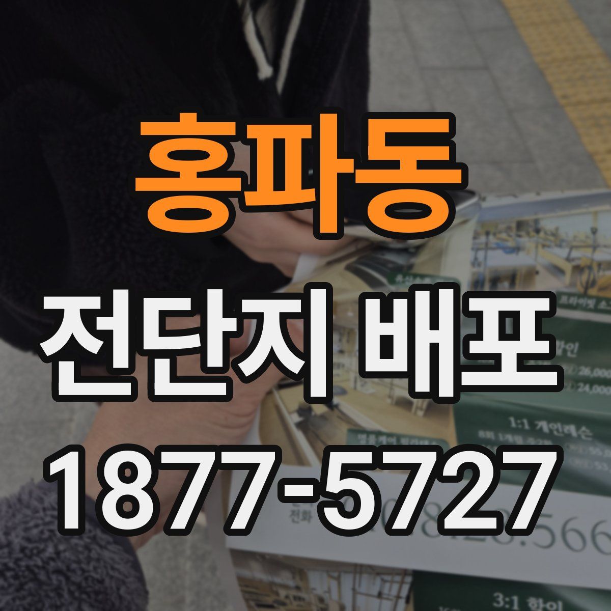 홍파동 전단지 배포