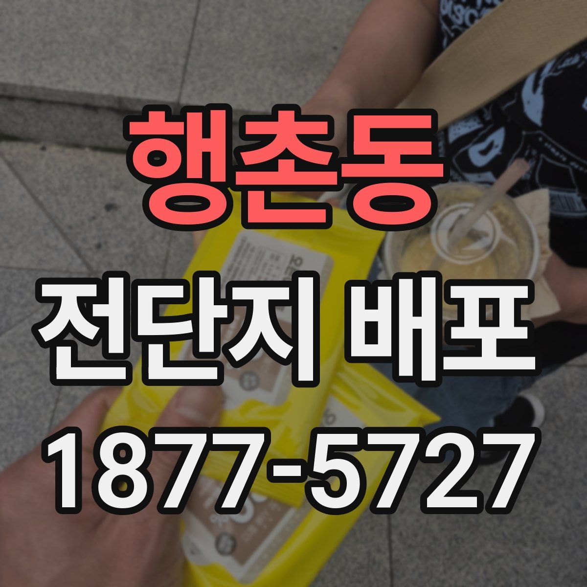 행촌동 전단지 배포