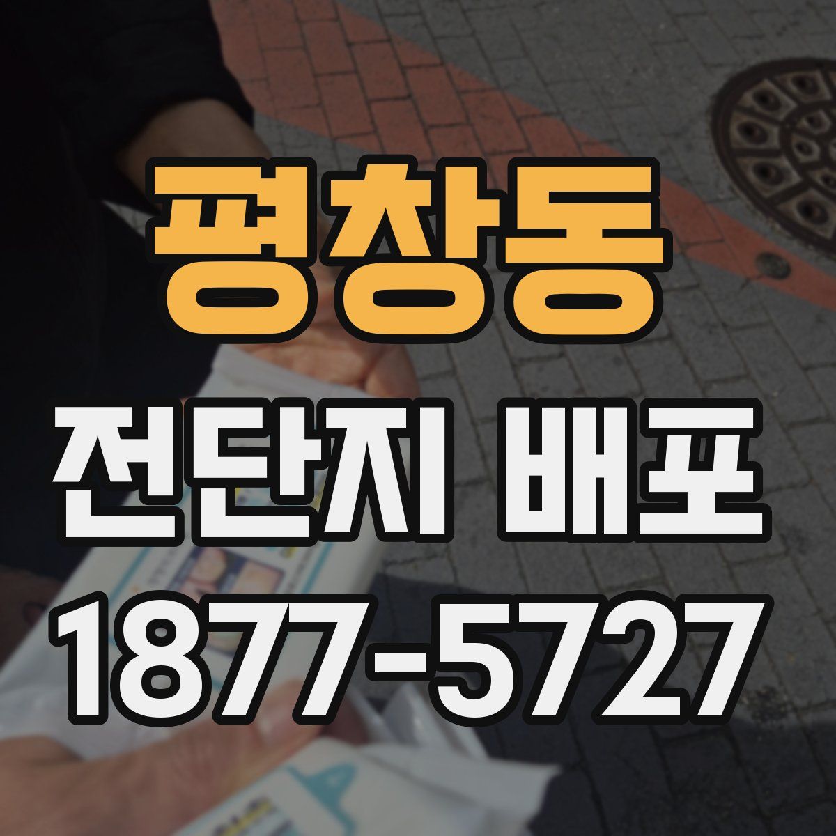 평창동 전단지 배포