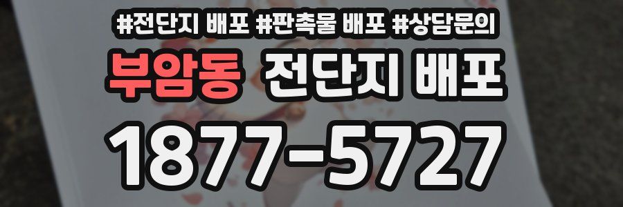 부암동 전단지 배포