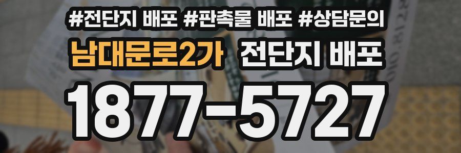 남대문로2가 전단지 배포