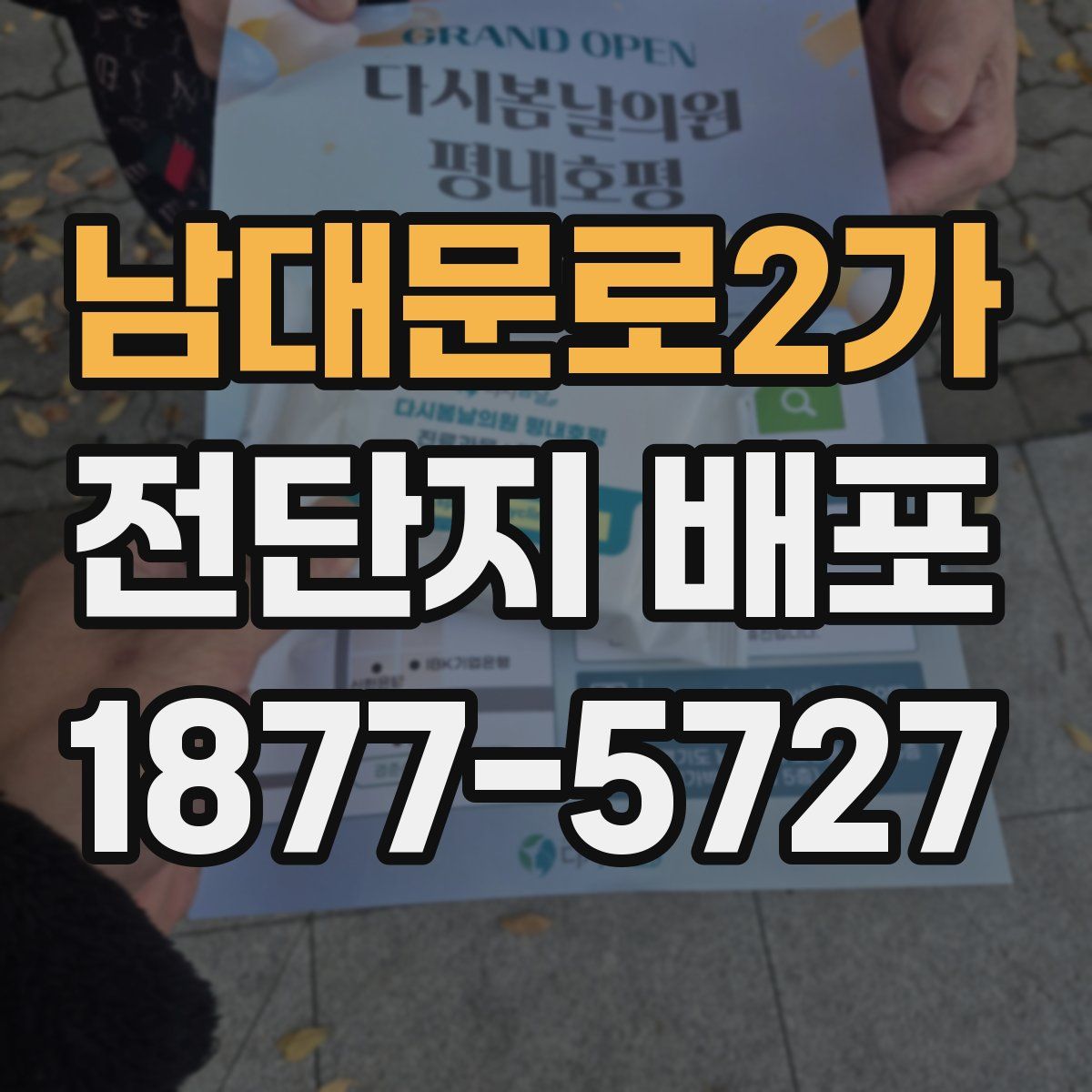 남대문로2가 전단지 배포
