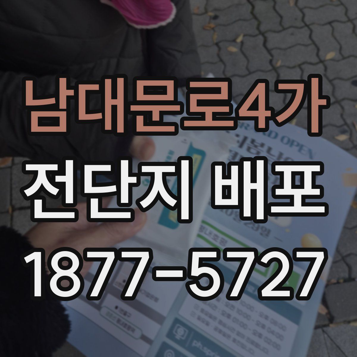 남대문로4가 전단지 배포
