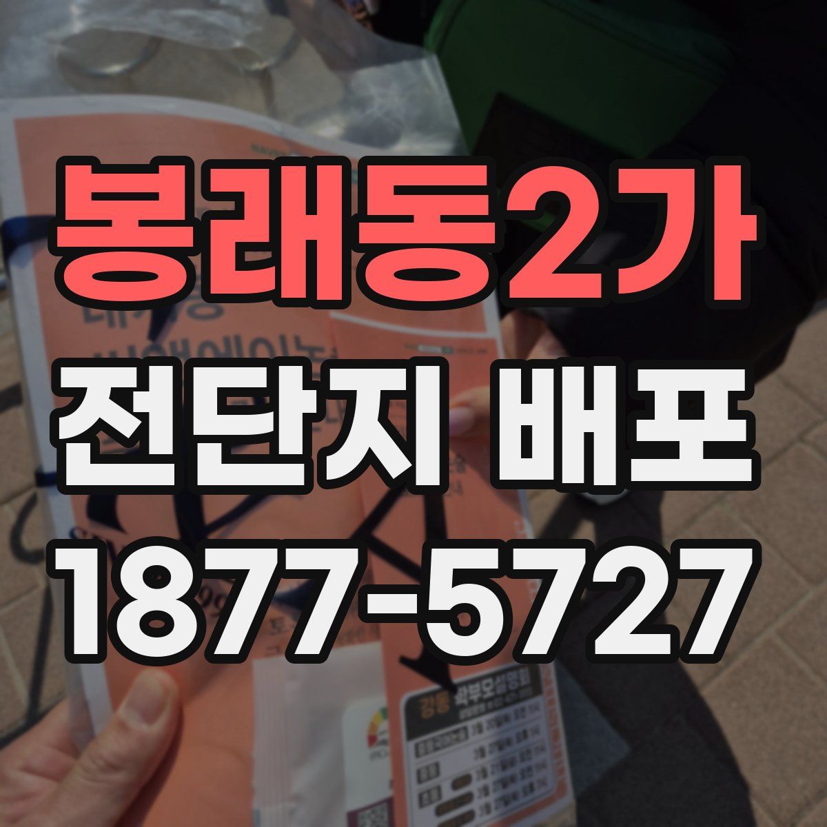 봉래동2가 전단지 배포
