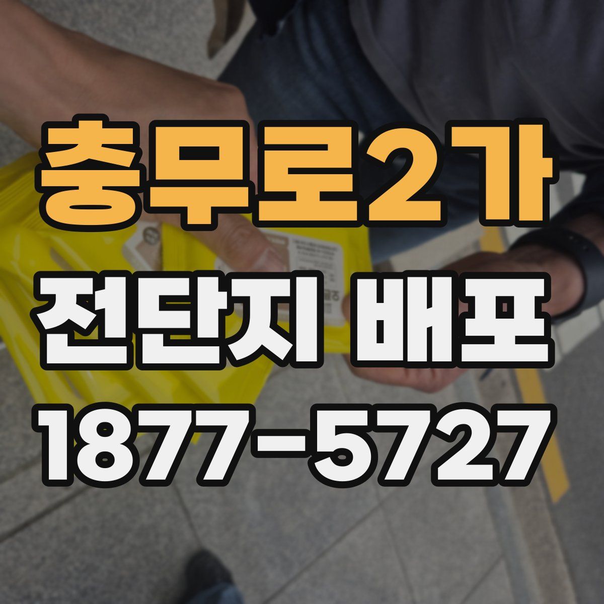 충무로2가 전단지 배포