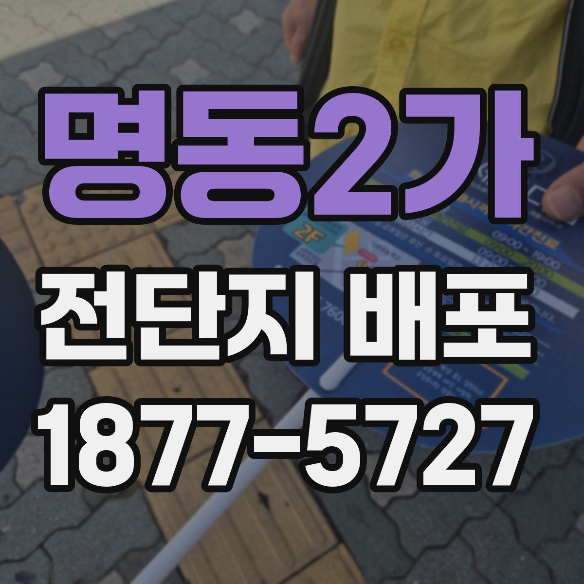 명동2가 전단지 배포
