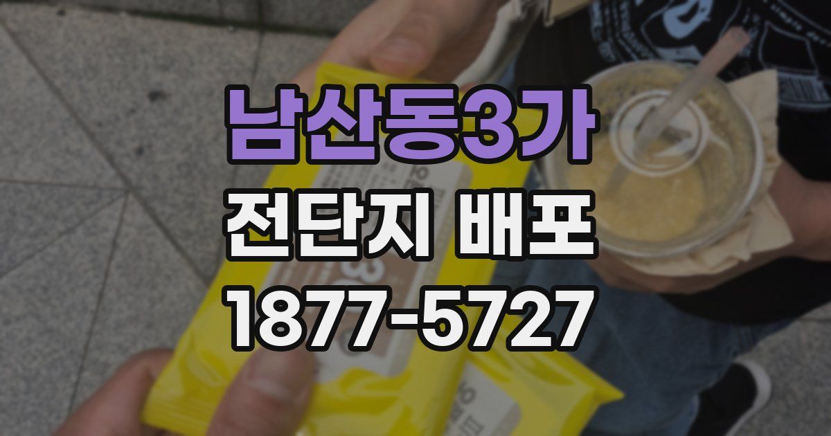 남산동3가 전단지 배포