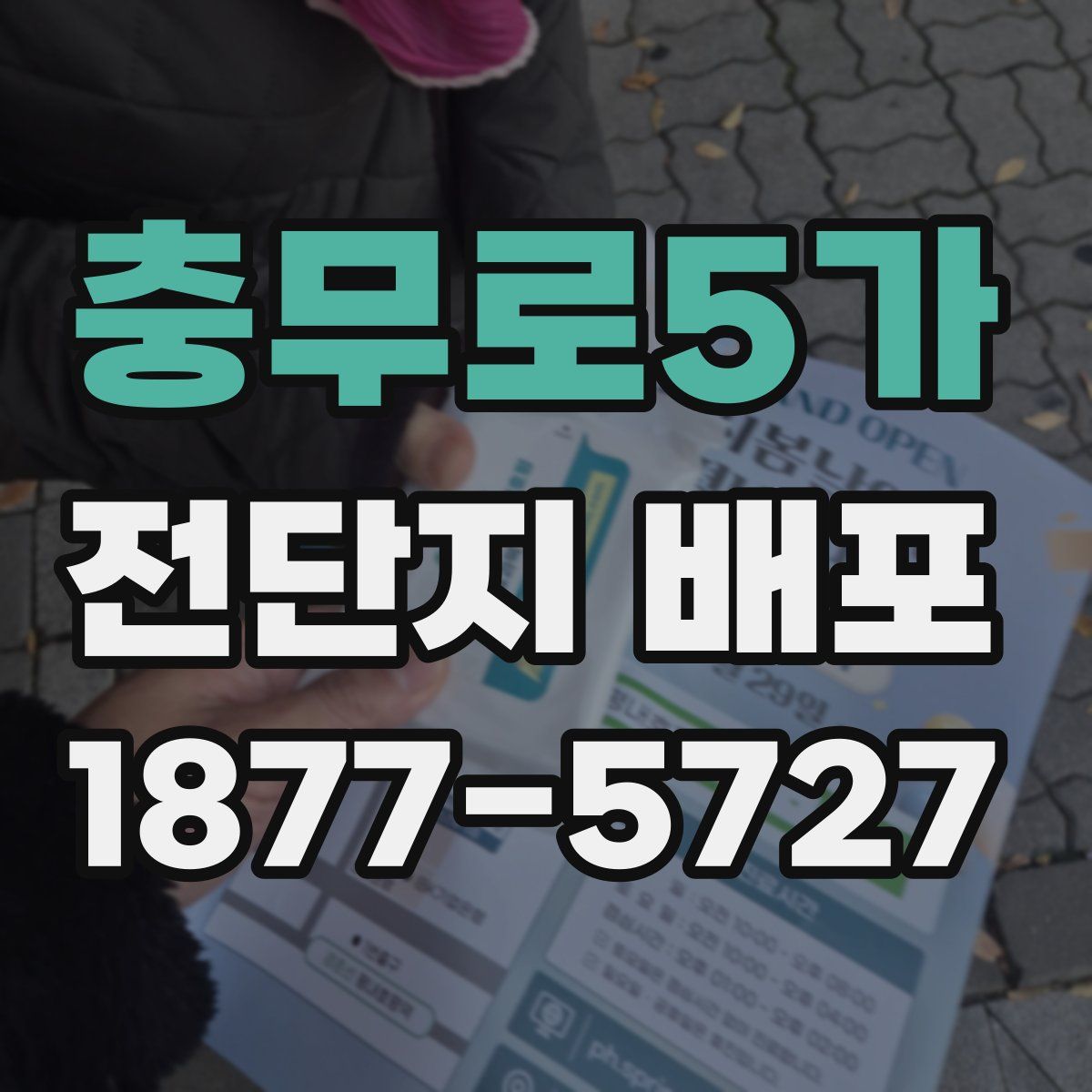 충무로5가 전단지 배포