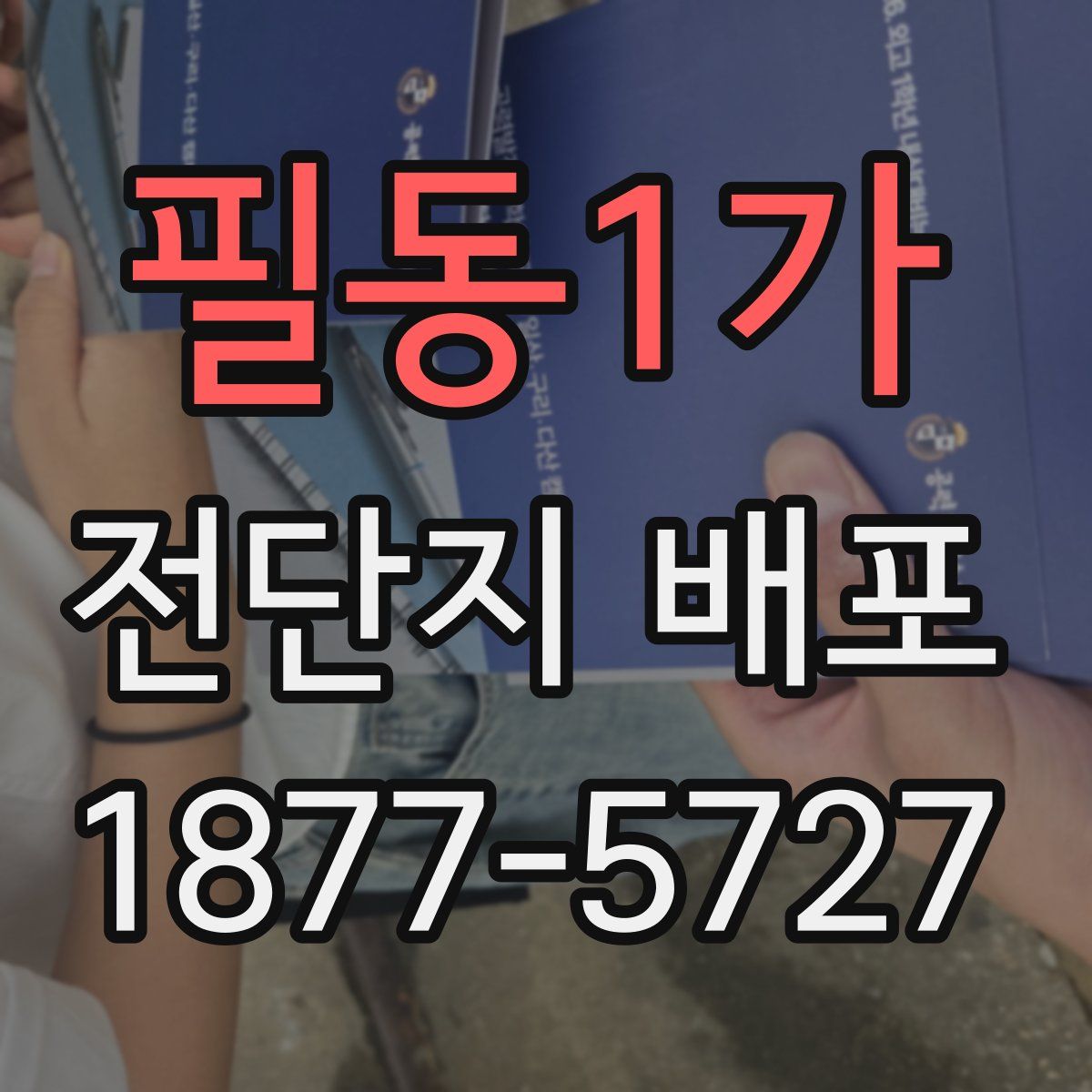 필동1가 전단지 배포