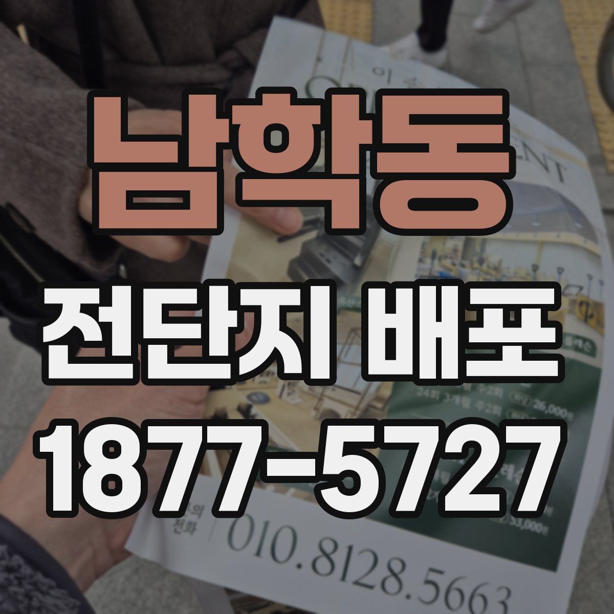 남학동 전단지 배포