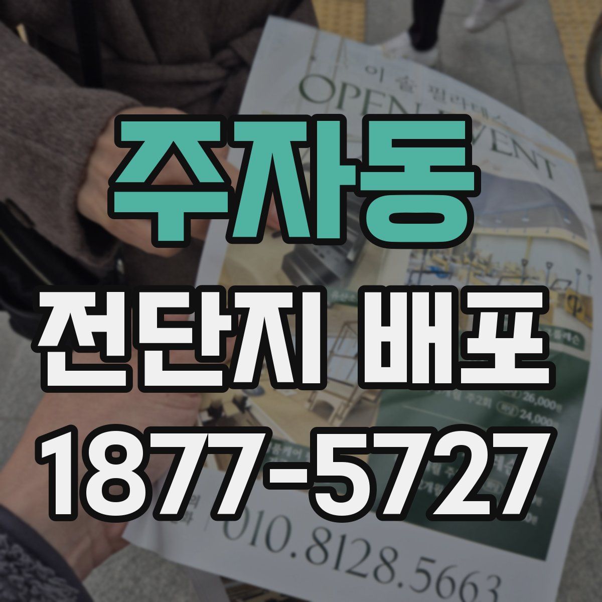 주자동 전단지 배포