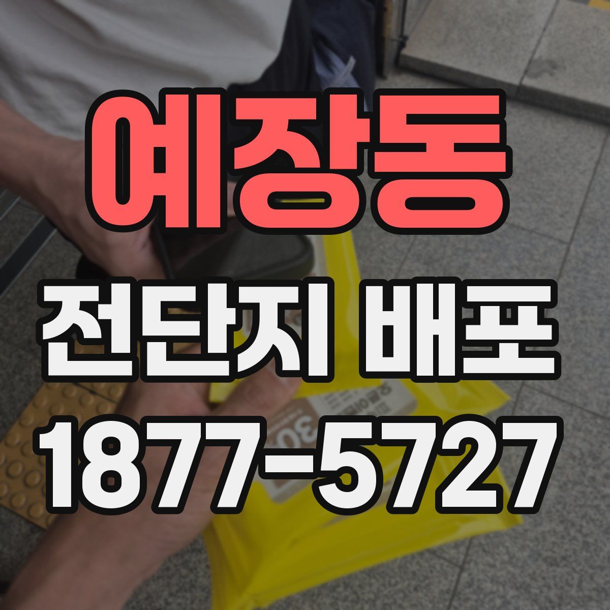 예장동 전단지 배포