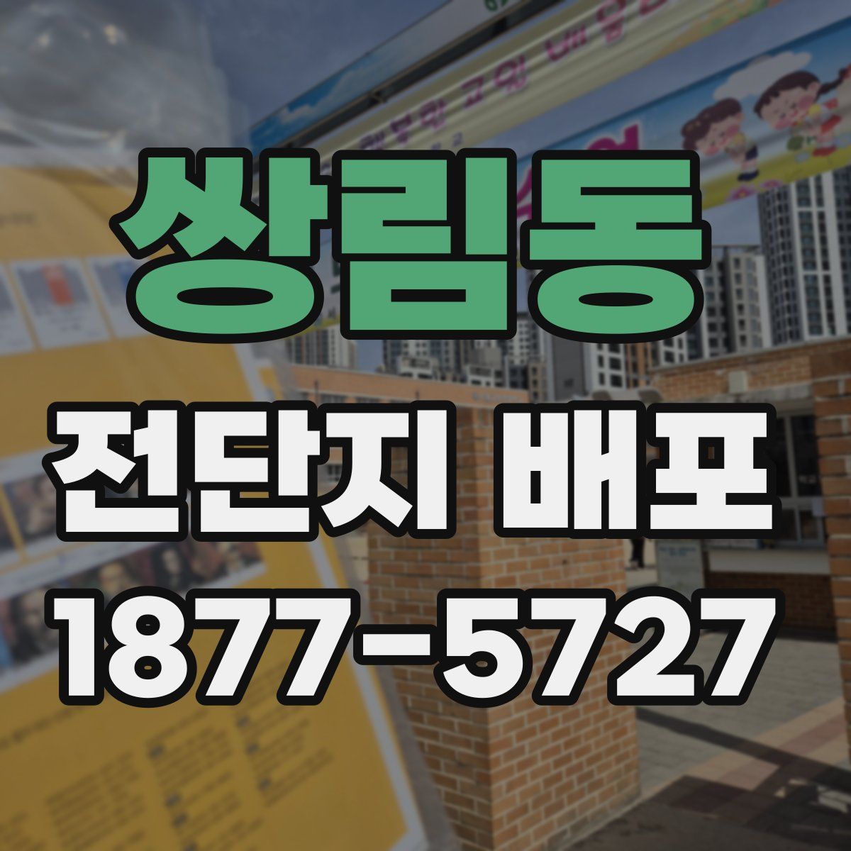 쌍림동 전단지 배포