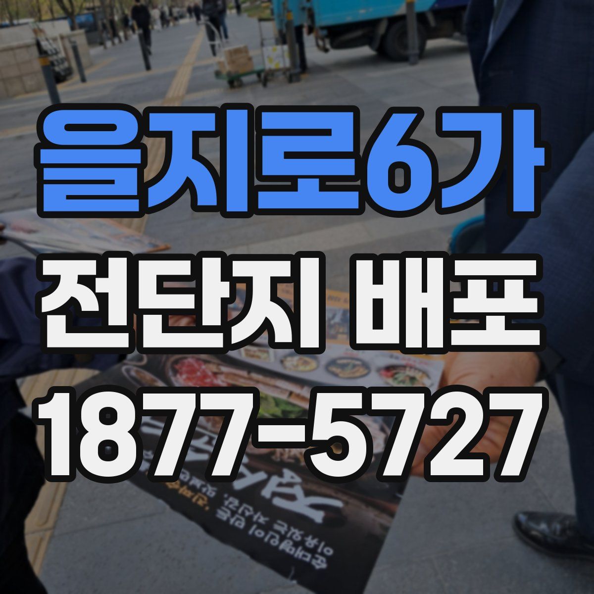 을지로6가 전단지 배포