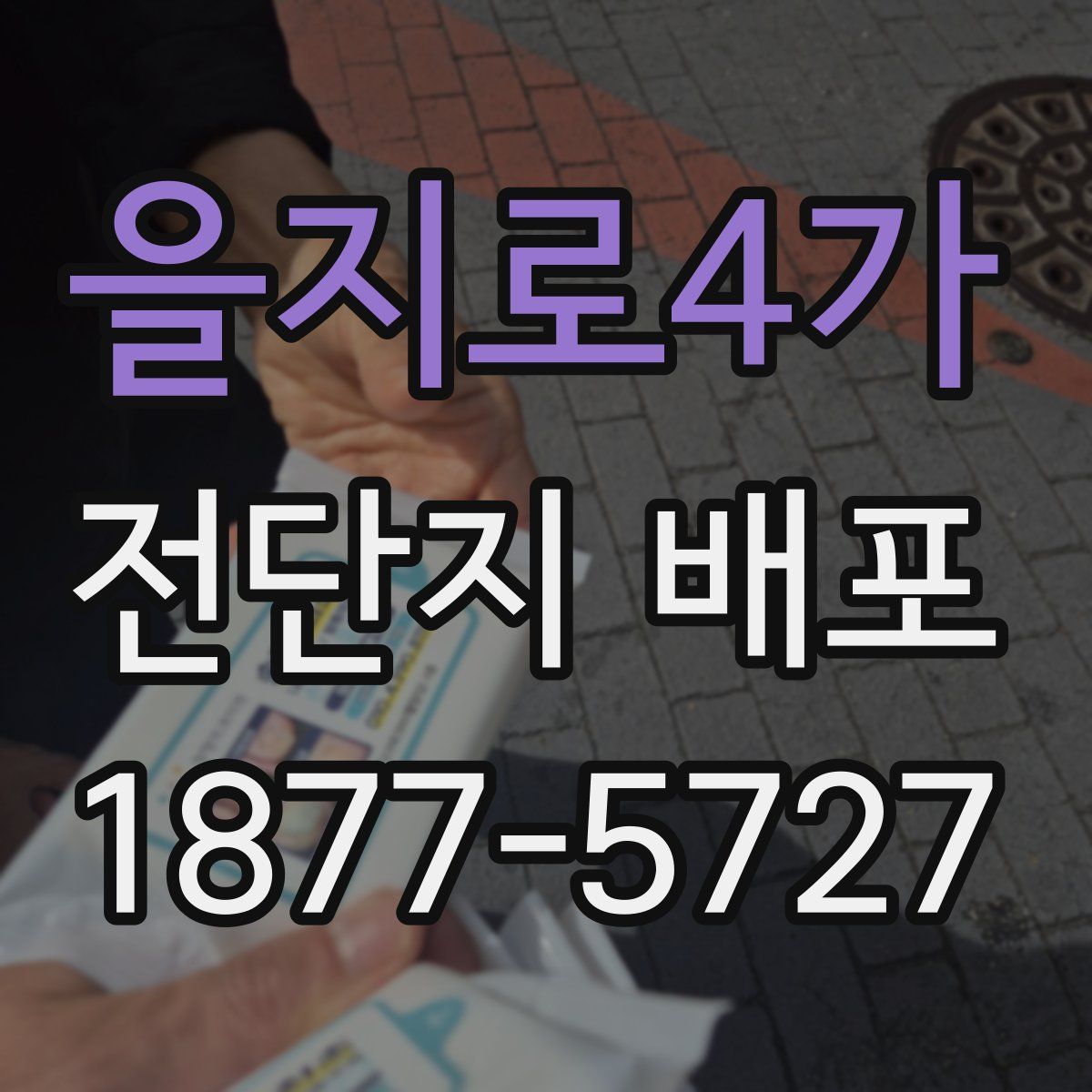 을지로4가 전단지 배포