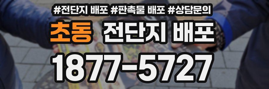 초동 전단지 배포