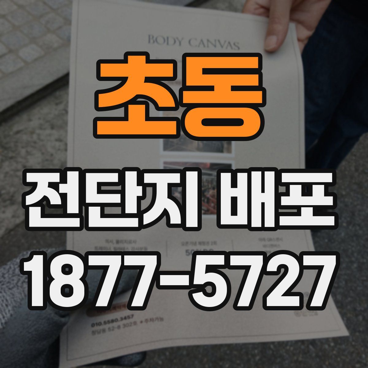 초동 전단지 배포