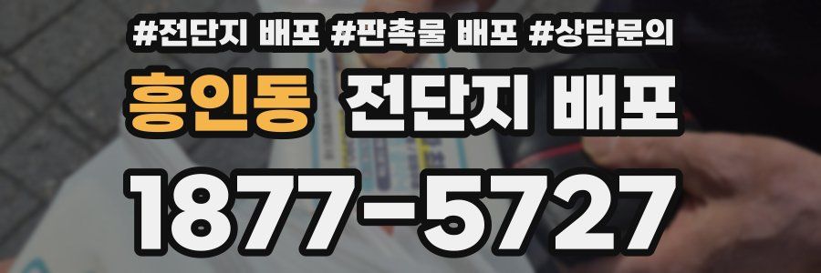 흥인동 전단지 배포