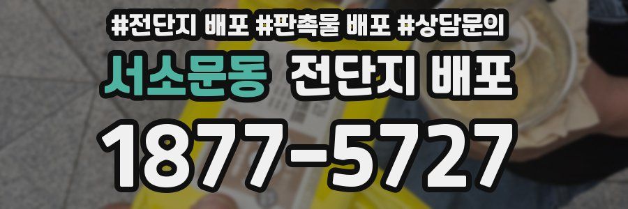 서소문동 전단지 배포
