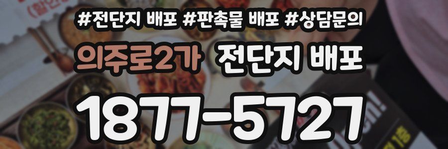 의주로2가 전단지 배포