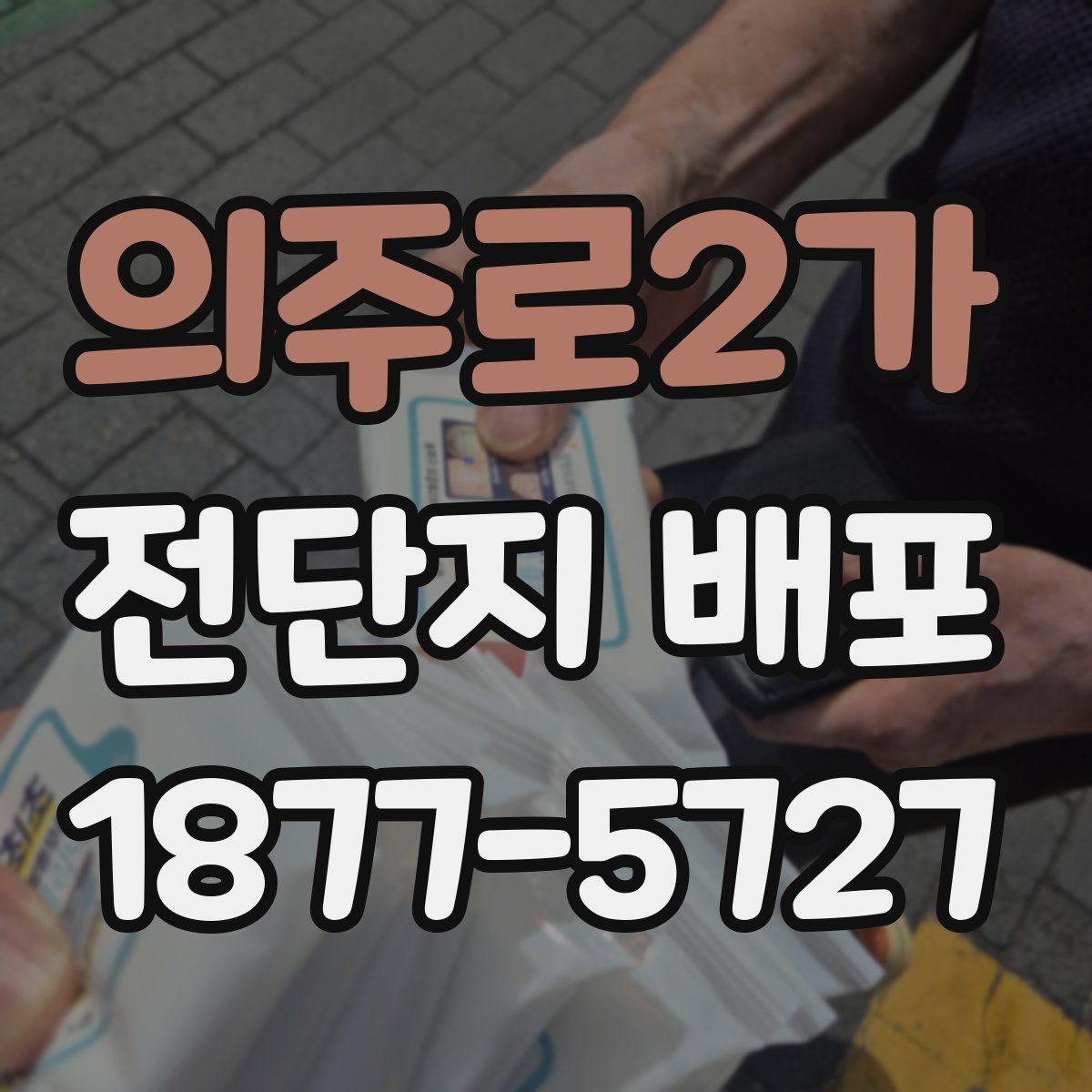 의주로2가 전단지 배포