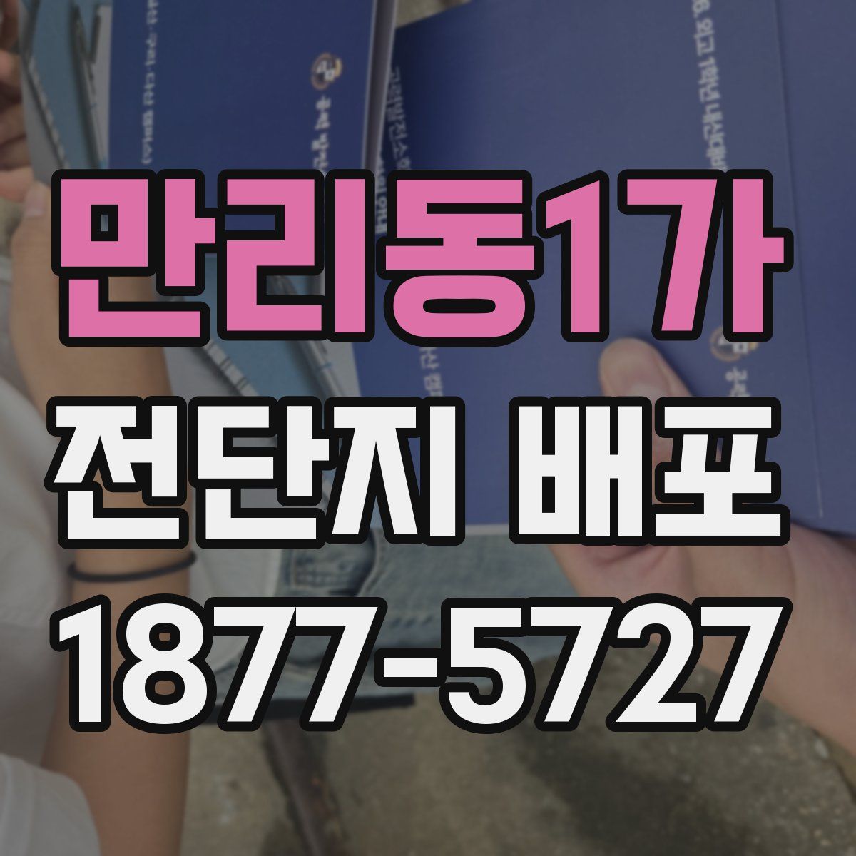 만리동1가 전단지 배포